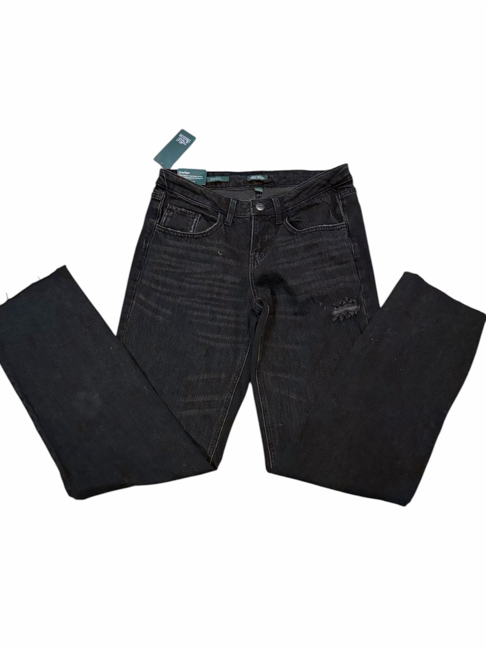 wild fable Black High-Rise Straight Jeans